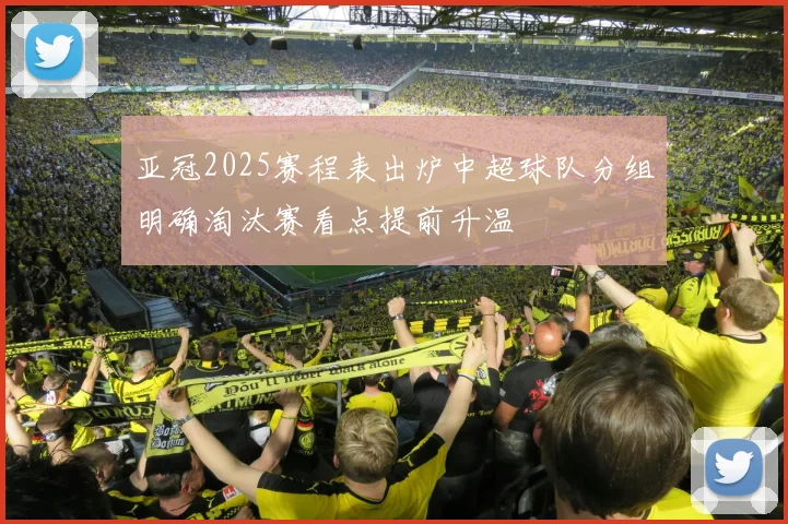 亚冠2025赛程表出炉中超球队分组明确淘汰赛看点提前升温