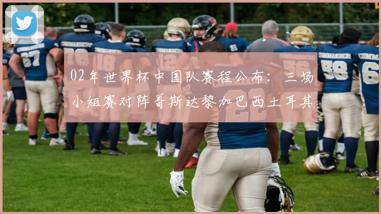 02年世界杯中国队赛程公布：三场小组赛对阵哥斯达黎加巴西土耳其
